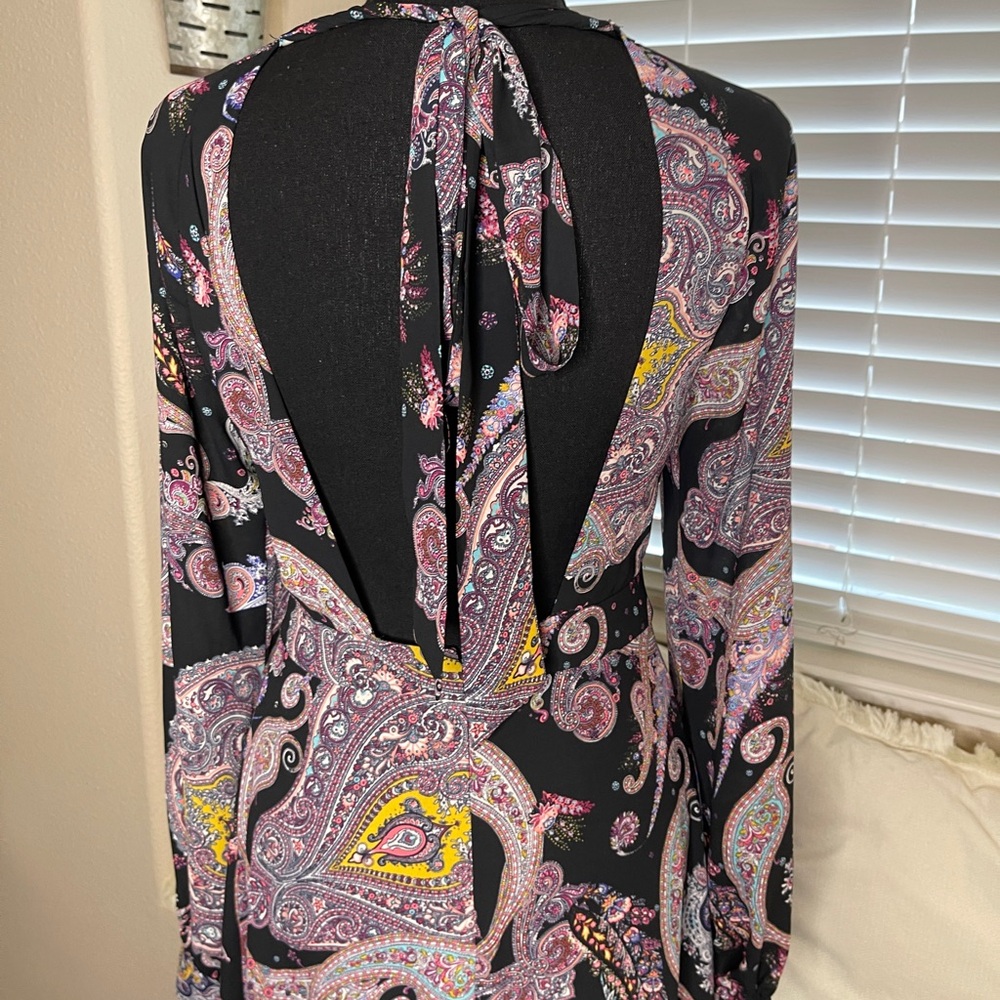 Express Elegant Paisley Maxi Dress Boho Festival - Picture 6 of 7